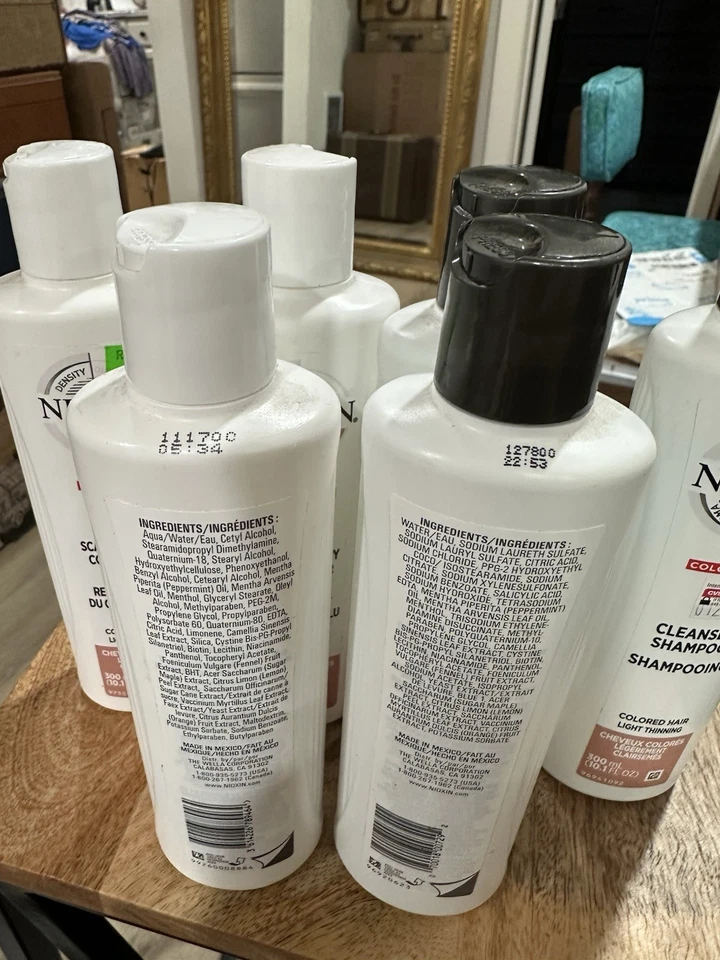 3 juegos de champú y acondicionador para cuero cabelludo Nioxin 3 cabello tratado con color adelgazamiento ligero Foto 4 de 4
