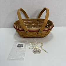 VTG Longaberger Nature's Berry Basket 2006 Tree Trimming Collection Set w/ Charm