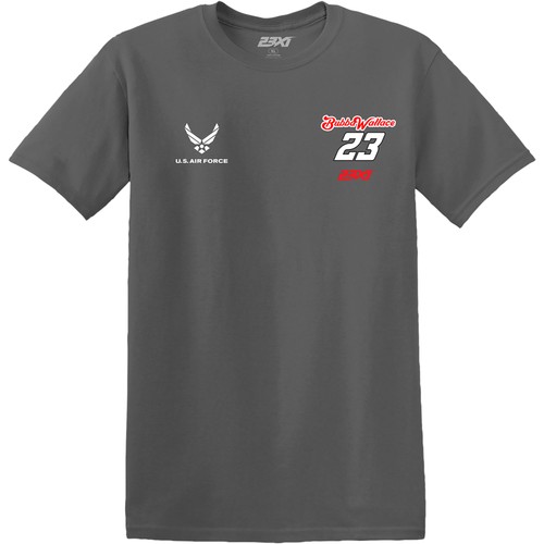 Herren 23XI Racing anthrazit Bubba Wallace U.S. Air Force Auto T-Shirt - Bild 2 von 3