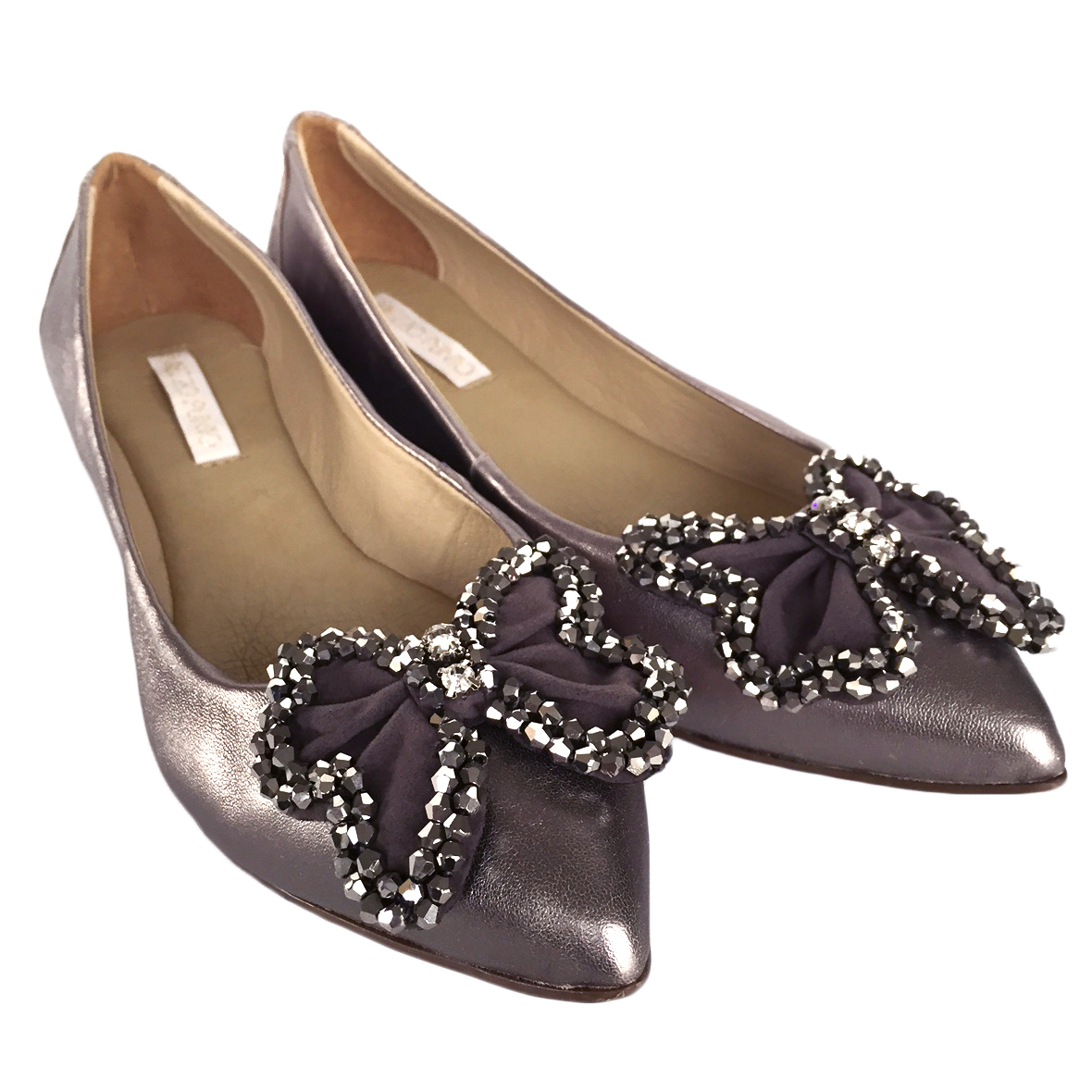 MyBrazilianSchuhes Damenschuhe Grau Silver Leder Ballet Flats Größe 5 6 7 8 9 10 MyBrazilianSchuhes Damenschuhe Grau Silver Leder Ballet Flats Größe 5 6 7 8 9 10