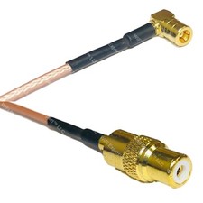RG316 SMB FEMALE ANGLE to RCA FEMALE RF Cable Rapid-SHIP LOT
