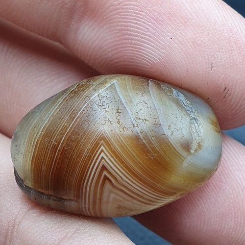 Ancient Suleimani Yellow Agate Agate Bead , Rare Himalayan agate bead - Picture 10 of 11