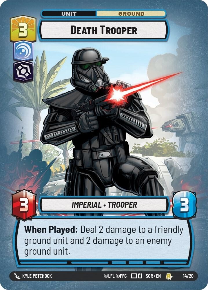Star Wars Unlimited- Death Trooper- SOR 14/20- NM