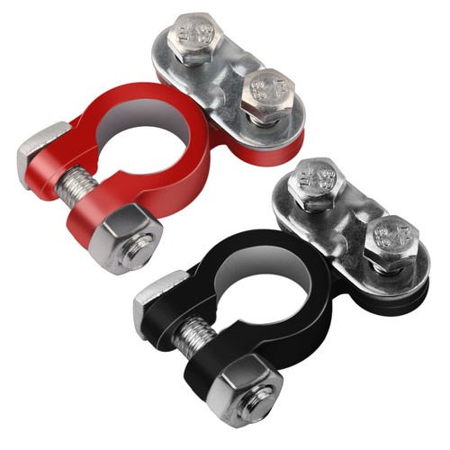 2PCS Positive & Negative Pole Car Terminal End Battery Clamp Clip Connector US - Picture 6 of 18
