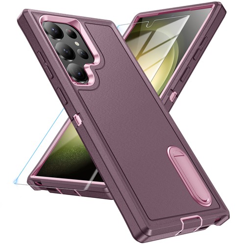 Funda resistente con soporte para Samsung Galaxy S25 Ultra S24Plus con protector de pantalla de vidrio - Imagen 51 de 78