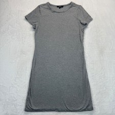 Quince T-Shirt Dress Casual Comfy Everyday Lyocell Blend Gray Size L