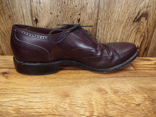 Allen Edmonds Sanford Shoes 8D Oxford BROWN - Picture 4 of 9