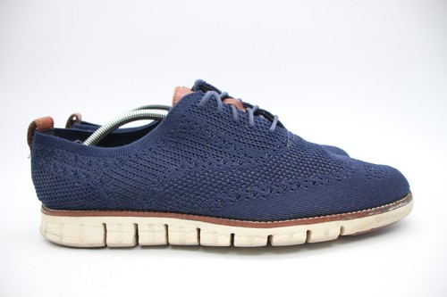 Cole Haan Zerogrand Wintip Oxford Marine Blue Men's Size 10.5 M Shoes 24947 - Picture 4 of 11