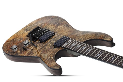 Schecter OMEN ELITE-6 FR CHAR Charcoal Floyd Rose Electric Guitar NEW + GIG BAG - Picture 2 of 20