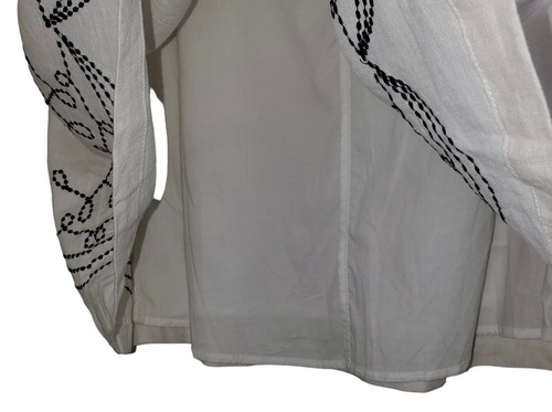 Hilliard & Hanson Women’s White Black Floral Embroidered Skirt, Size 12, NWT - Picture 6 of 12