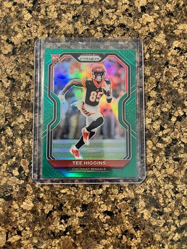 2020 Prizm #308 Tee Higgins Rookie RC Green Prizm Bengals - Bild 1 von 2