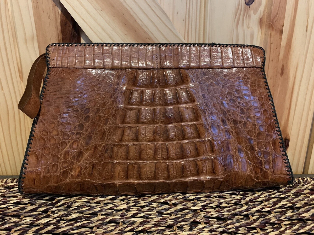 Alligator cheap clutch purse