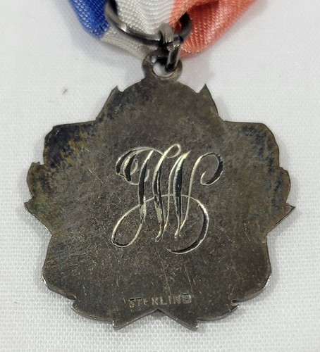 Sterling Silver Societe Israelite Francaise Veteran Medal French Jewish Society  - Picture 2 of 6