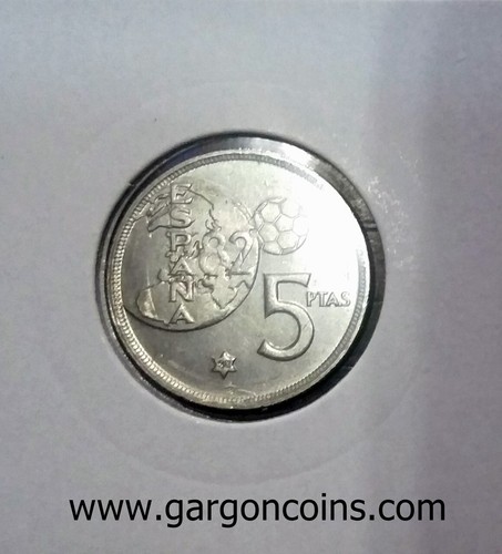 5 pesetas 1975*80 ERROR. Mundial. Sin Circular - Imagen 2 de 2
