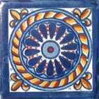9 MEXICAN TILES WALL OR FLOOR USE TALAVERA MEXICO CERAMIC HANDMADE POTTERY C#007