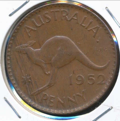 Australia, 1952(p) One Penny, 1d, George VI - almost Uncirculated - Bild 1 von 3