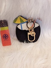 Tory Burch Coconut Cocktail Key/ Handbag Charm Pre Owned