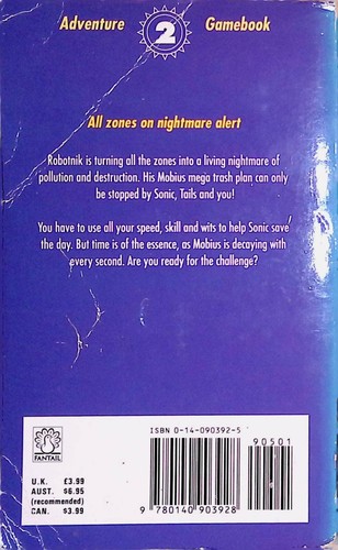 Sonic Adventure Gamebook 2 - Zone Rangers - 1./5. Edition - B-/B/B- - Picture 2 of 9