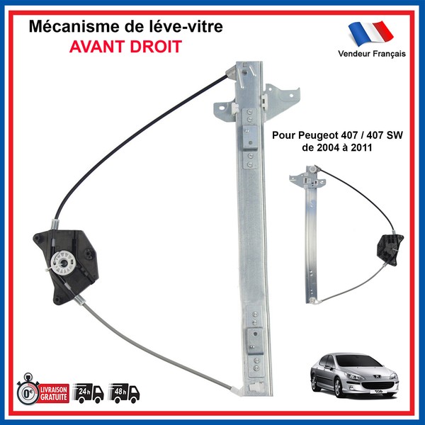 Partsline Mechanismus LèVe Vitre Vorne Rechts Peugeot 407 9222Q4 900803 850779-image