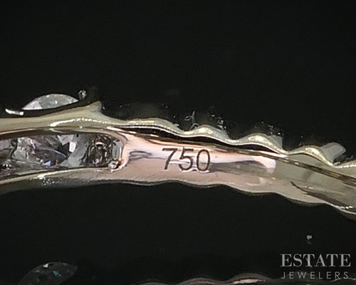18k White Gold IGI Lab Created Round 1.50ct Diamond Engagement Ring 3.4g i19245 - Picture 6 of 7
