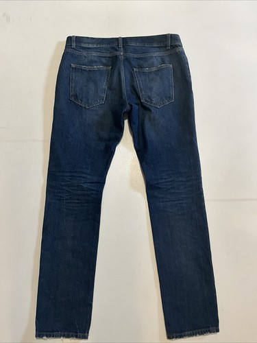 Saint Laurent Men’s Jeans D02 M/sk-lw Slim Fit Blue Size W33 L 32 - Picture 7 of 11