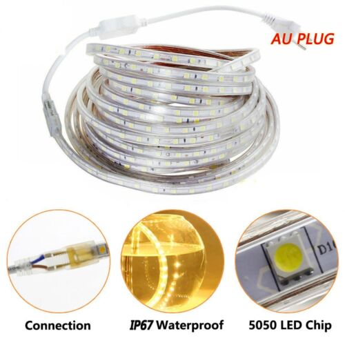 220V-240V SMD 5050 Waterproof led strip 60leds/m Flexible tape Rope light 1-20M - Picture 3 of 18