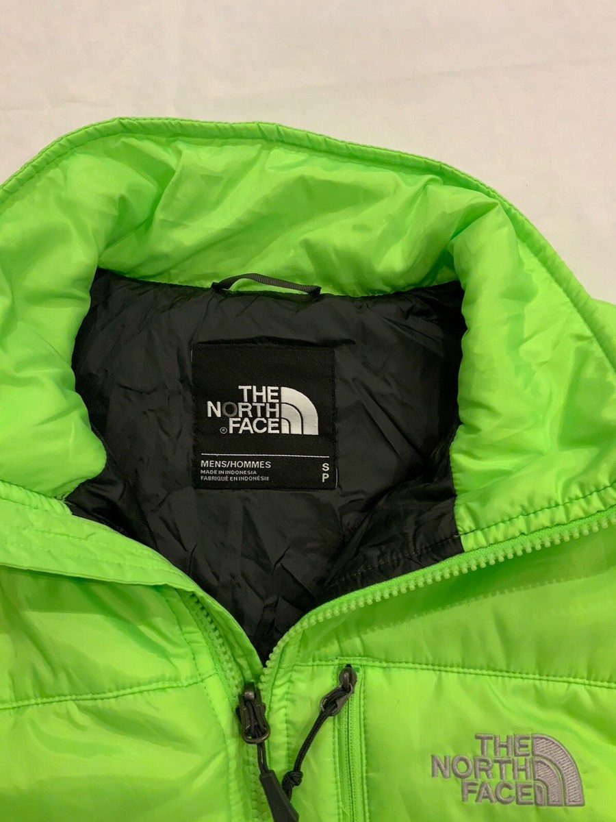 The North Face Jacket Mens Small S Fluorescent Green Puffer The North Face Jacket Mens Small S Fluorescent Green Puffer
