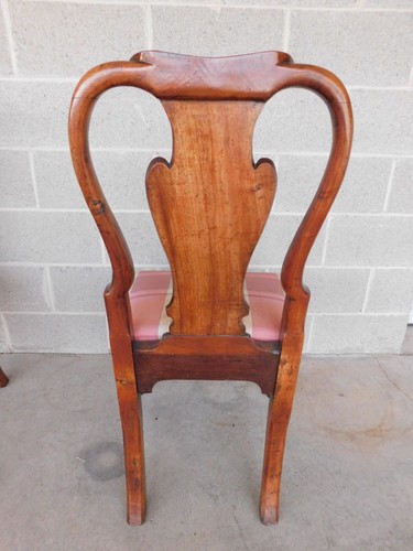 Antique George I 18th Century Walnut Side Chairs - Set of 4 - Picture 14 of 18