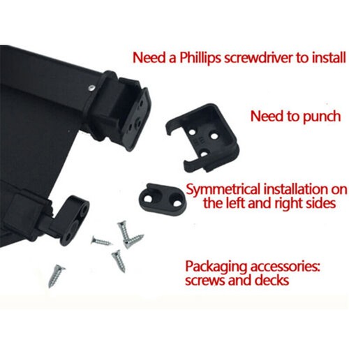 Cubierta de carga maletero de coche sombra de seguridad escudo negro para Kia Carens Rondo 2006-2011 - Imagen 2 de 10