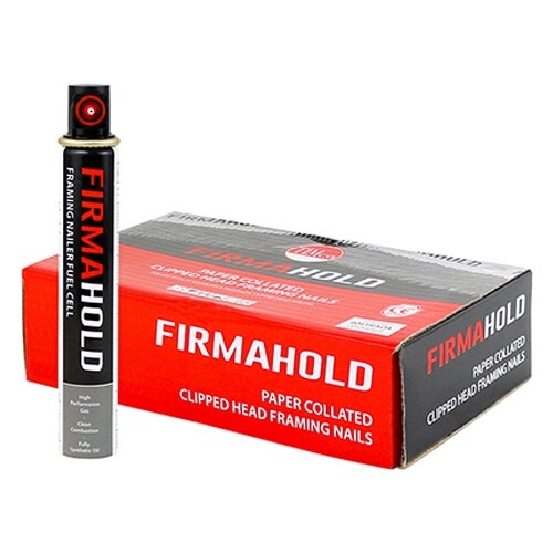 Firmahold (Paslode) Framing Gun Nails with GAS - 2.8x63 1100 pcs + 1 GAS Galv Firmahold (Paslode) Framing Gun Nails with GAS - 2.8x63 1100 pcs + 1 GAS Galv