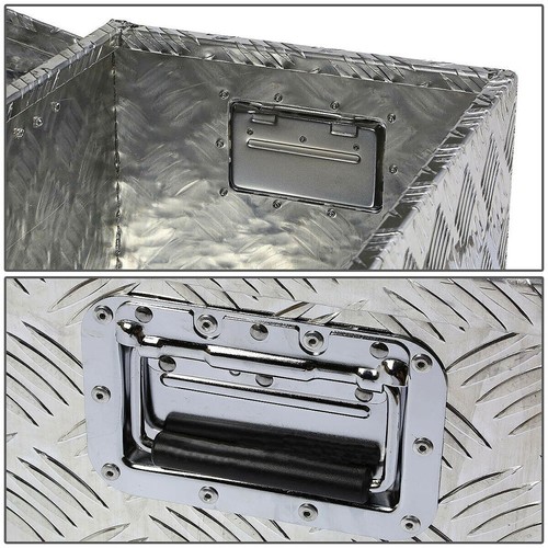 30" Aluminum Truck Underbody Tool Box Trailer RV Tool Storage Under Bed w/ Lock - Picture 7 of 7