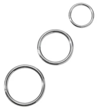 Metal C-Ring Set - 3 Sizes Penis Cock Ring Sexual Enhancement Delay & Prolong
