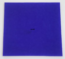 0147.30 - DEEP COBALT BLUE 4" x 4" BULLSEYE 3mm THICK GLASS 90 COE