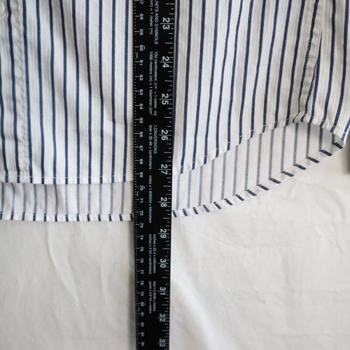 Armani Exchange Shirt Mens Small 14.5-15 Slim Fit Button Up Striped Long Sleeve - Picture 4 of 7