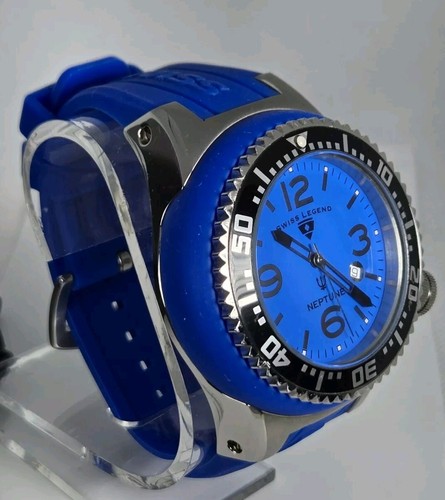 SWISS LEGEND NEPTUNE SWISS MADE MOVEMENT Men's Stainles Steel Water Resitan 100M - Picture 5 of 12