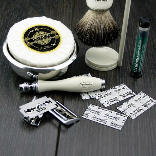 Herren Rasierset DE Safety & Pure Black Badger Brush Pflegeset für IHN - Bild 3 von 6