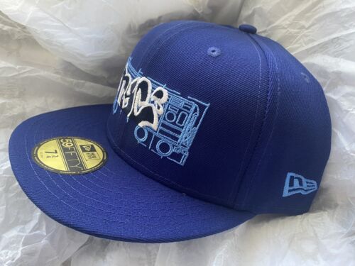 New Era 59Fifty 7 3/4 Brooklyn Blueprints - The Clink Room Fitted Cap Hat - Blue - Picture 3 of 3