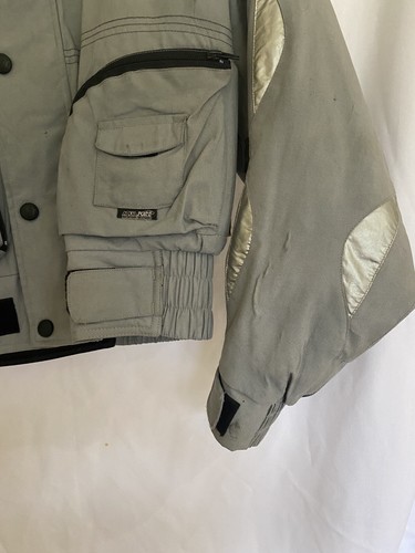 Mens Frank Thomas Motorcycle Jacket Grey UK Size Medium Armoured Bikers Jacket - Picture 4 of 16