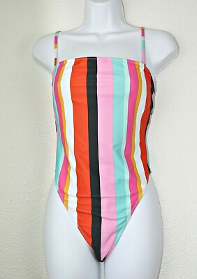 forever 21 striped swimsuit