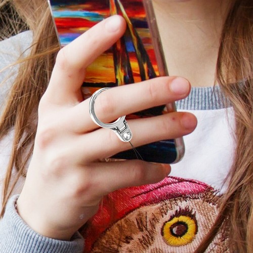 4 Pcs Mobile Phone Lanyard Finger Buckle Holder Strap Cellphone Ring - Zdjęcie 5 z 12