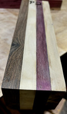 BEAUTIFUL RANDOM EXOTIC LUMBER LAMINATED TURNING LUMBER WOOD 3" X 3" X 12"