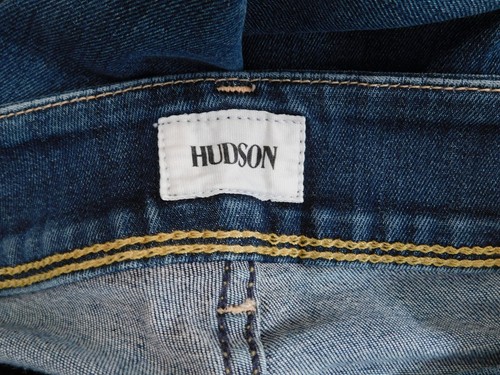 HUDSON Women's Medium Stel Wash Ginny Crop Straight W Cuff Jean Sz 25 - Picture 6 of 6