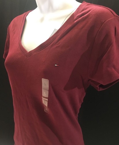 Tommy Hilfiger Women V-neck short sleeve T-Shirt New With Tag - Bild 8 von 8