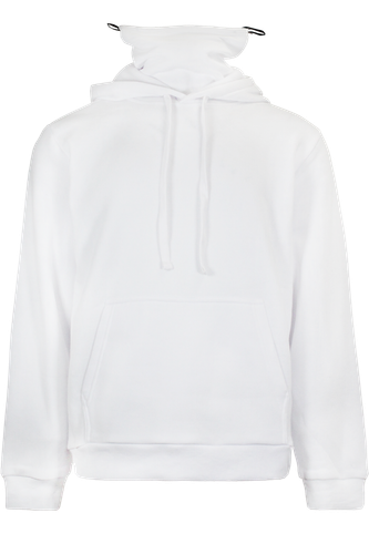 Men's Fleece Hoodie with Face cover Mask Pullover Sweatshirt Sweater JK5053EY - Picture 8 of 21
