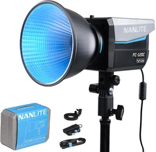 Nanlite FC-120C Full-Color RGBW LED Video COB Light Spotlight 2700K-7500K APP