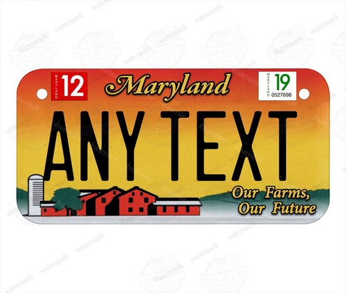 Custom Any State Kids Bicycle Personalized Metal License Plate with Name/Text - Picture 102 of 185