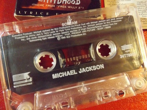 1995 Michael Janet Jackson \ Duet Scream Childhood Single Cassette Tape \ TESTED - Picture 11 of 14