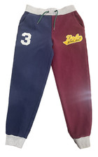 Polo Ralph Lauren Boys Jogger Sweatpants M 10-12 Fleece Colorblock Athletic Div