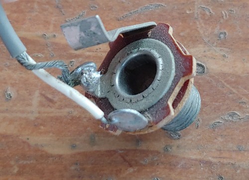 Orig 1970's TEISCO WIRING HARNESS Set of 2 POTS (1-Tone, 1-Volume) & 1/4" JACK - Picture 10 of 12