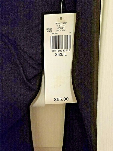 Context Faux Wrap Black Lace Under V-Neck Long Sleeve Knit Blouse Top $65 NWT L - Picture 5 of 10